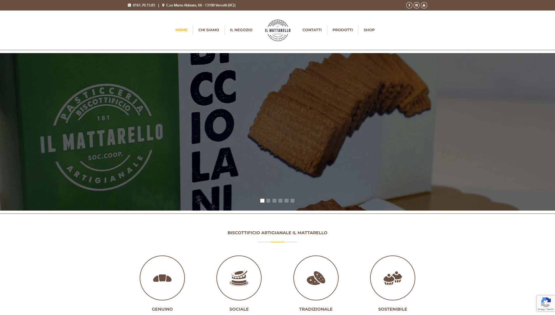 Screenshot: slider biscottificioilmattarello.it